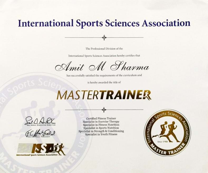ISSA Master Trainer Certificate